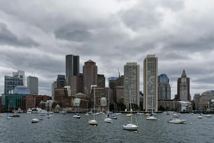 Boat and city